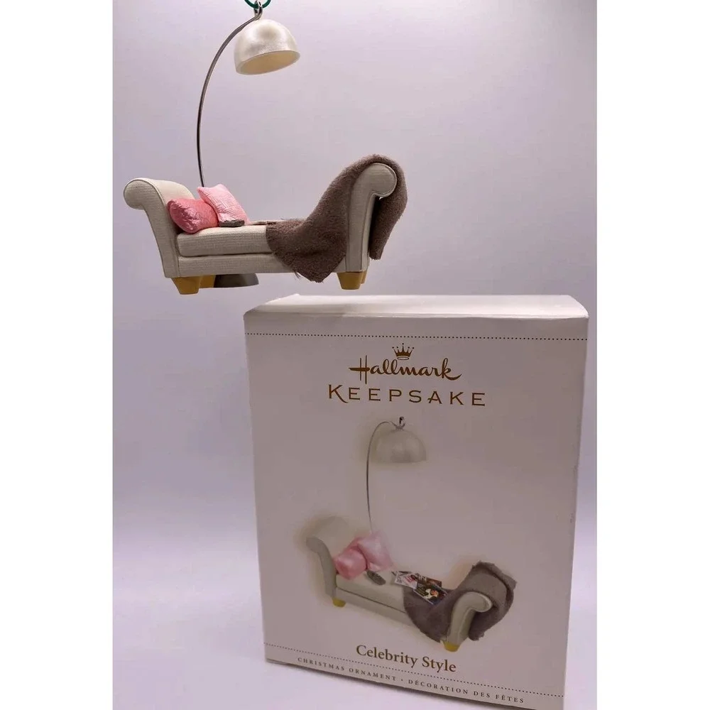 Hallmark Keepsake Celebrity Style Christmas Ornament 2006 Chaise Lounge Sofa